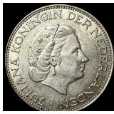 1960 Netherlands Silver 2 1/2 Gulden