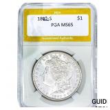 1882-S Morgan Silver Dollar PGA MS65