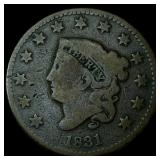 1831 Coronet Head Large Cent LIGHTLY  CIRCULATED