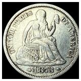 1873 Silver Dime Arrows LIGHTLY CIRCULATED