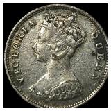 1900 Hong Kong Silver 10 Cents