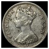 1889H Hong Kong Silver 10 Cents