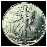 1945 Walking Liberty Half Dollar GEM BU