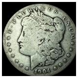 1904-S Silver Morgan Dollar LIGHTLY CIRCULATED