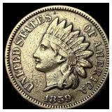 1859 Copper-Nickel Indian Head Cent LIGHTLY CIRCUL