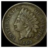 1863 Indian Head Cent CLOSELY UNCIRCULATED