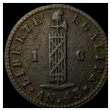 1846 Haiti Copper 1 Centime