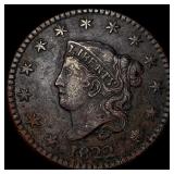 1822 Coronet Head Large Cent NEARLY  UNCIRCULATED