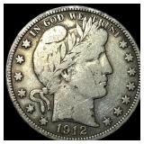 1912 Barber Half Dollar LIGHTLY CIRCULATED