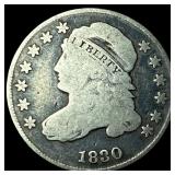 1830 Capped Bust Dime NICELY CIRCULATED