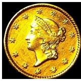 1851 Gold $1 Liberty Head Type 1 CHOICE AU