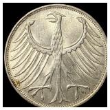 1971D West Germany SIlver 5 Mark