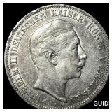 1908A Germany Silver 5 Mark