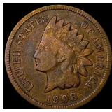 1908-S Indian Head Cent LIGHTLY CIRCULATED