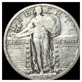 1924-S Silver Standing Liberty Quarter  LIGHTLY C
