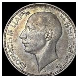 1937 Bulgaria Silver 100 Leva KM 45