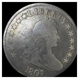 1807 Draped Bust Half Dollar LIGHTLY CIRCULATED