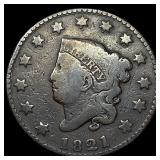 1821 Large Cent LIGHTLY CIRCULATED