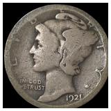 1921 Mercury Dime NICELY CIRCULATED
