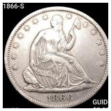 1866-S Seated Liberty Half Dollar HIGH GRADE