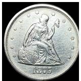 1875-S Silver Twenty Cents CLOSELY  UNCIRCULATED