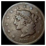 1839 Braided Hair Large Cent LIGHTLY  CIRCULATED