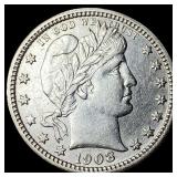 1908-D Barber Silver Quarter UNCIRCULATED