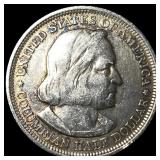 1893 Columbian Exposition Half Dollar NEARLY UNCIR