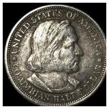 1893 Silver Columbian Half Dollar NEARLY UNCIRCULA