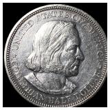 1892 Silver Columbian Half Dollar NEARLY UNCIRCULA