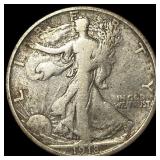 1918 Walking Liberty Half Dollar NEARLY UNCIRCULAT