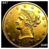 1847 $10 Gold Eagle UNCIRCULATED