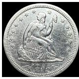 1855 Arrows Seated Liberty Quarter ABOUT UNCIRCULA