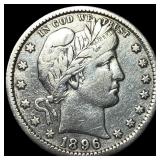 1896 Silver Barber Quarter CLOSELY UNCIRCULATED