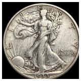 1933-S Silver Walking Liberty Half Dollar  NEARLY