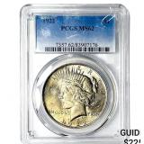 1922 Silver Peace Dollar PCGS MS62