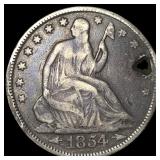 1854 Arrows Seated Liberty Half Dollar HIGH GRADE