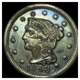 1848 Braided Hair Large Cent CHOICE AU