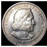 1892 Silver Columbian Half Dollar NEARLY UNCIRCULA