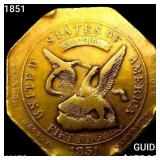 1851 880 Humbert "880" $50 California Gold CHOIC