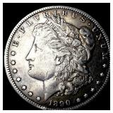 1890-CC Silver Morgan Dollar NEARLY  UNCIRCULATED