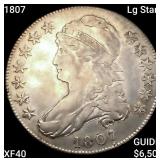1807 Lg Stars Capped Bust Half Dollar NEARLY UNCIR