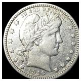 1916-D Silver Barber Quarter CLOSELY UNCIRCULATED
