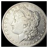 1886-O Silver Morgan Dollar ABOUT  UNCIRCULATED