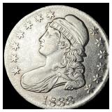 1833 Capped Bust Half Dollar CLOSELY  UNCIRCULATE