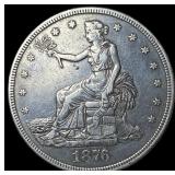 1876-S Silver Trade Dollar NEARLY  UNCIRCULATED