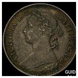 1881H Great Britain Victoria Bronze Farthing