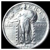 1918-D Standing Liberty Quarter CLOSELY  UNCIRCUL