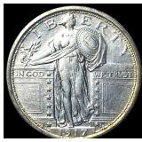 1917 Type 1 Standing Liberty Quarter CLOSELY  UNC