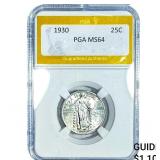 1930 Standing Liberty Quarter PGA MS64
